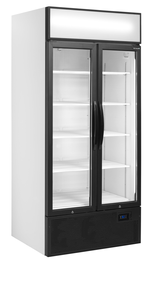 2-deurs displaykoeler met kap FSC891H