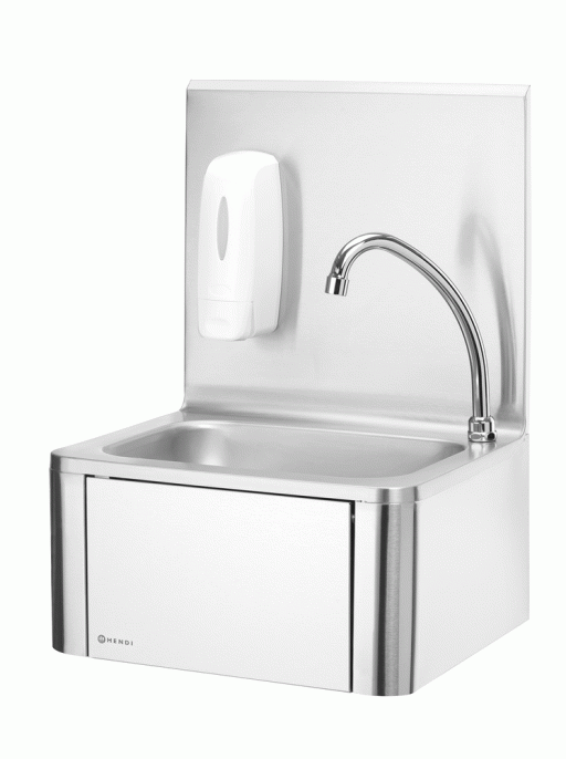 Wasbak - kraan met knie bediening