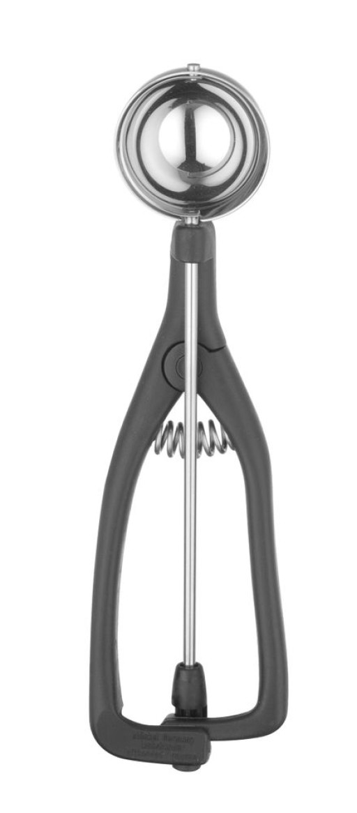 Portioneerlepel voor linkshandigen