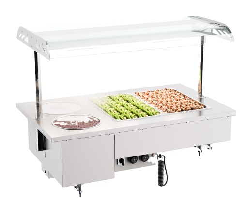 DROP-IN BAIN-MARIE 2/1 MET BOW