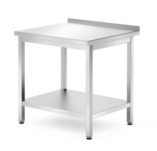 Muur werktafel met schap – geschroefd, diepte: 700 mm.