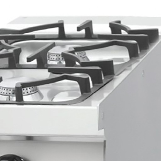 Heavy Duty Kookplaat - 2 Pitten - Enkel - 70 cm Diep - Gas