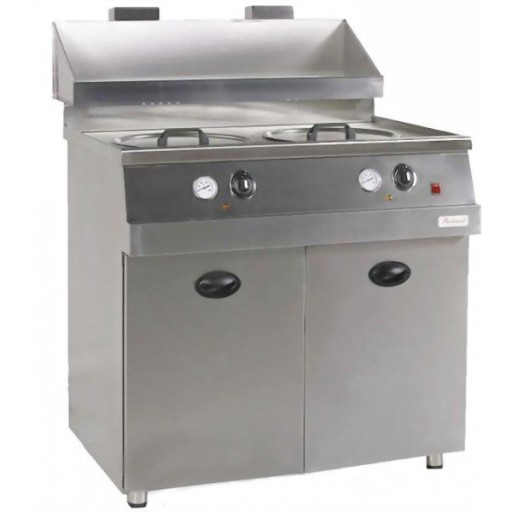 Hoog rendement mechanische friteuse 2 ketels