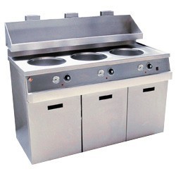 Hoog rendement mechanische friteuse 3 ketels