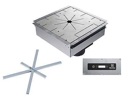 INDUCTIE WARMOUDPLAAT ONZICHTBAAR INBOUW, 1 ZONE, VIERKANT, 650W