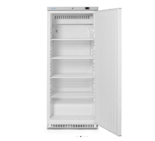 Budget Line koelkast 600 liter met een witte, gelakte stalen behuizing