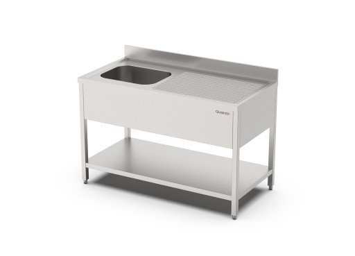 Spoeltafel met bodemschap 2 bakken rechts 2000