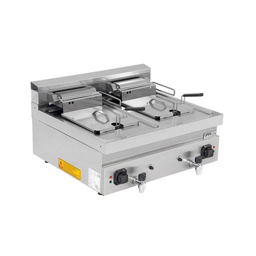 Elektrische frituurpan 2x12L – 2x9kW hoog rendement