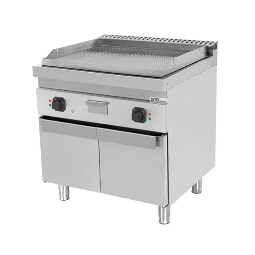 Elektrische bakplaat 2 zone – Gegroefd