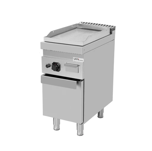 Gasgrillplaat – Gegroefd/Verchroomd