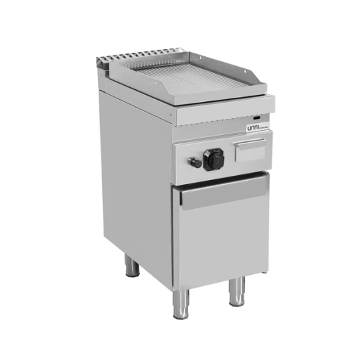 Gasgrillplaat – Gegroefd/Verchroomd