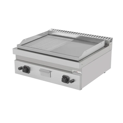 Bakplaat Gas – 1/2 Glad – 1/2 Gegroefd Top