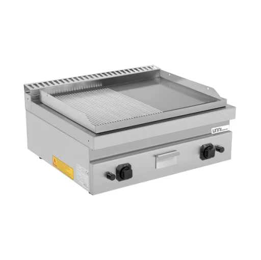 Bakplaat Gas – 1/2 Glad – 1/2 Gegroefd Top