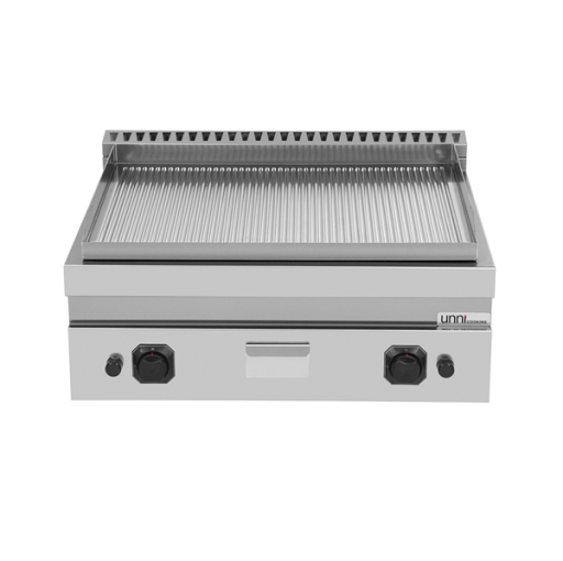 Gasgrillplaat – Gegroefd dubbel top