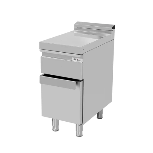 Neutraal element met lade op kast 400