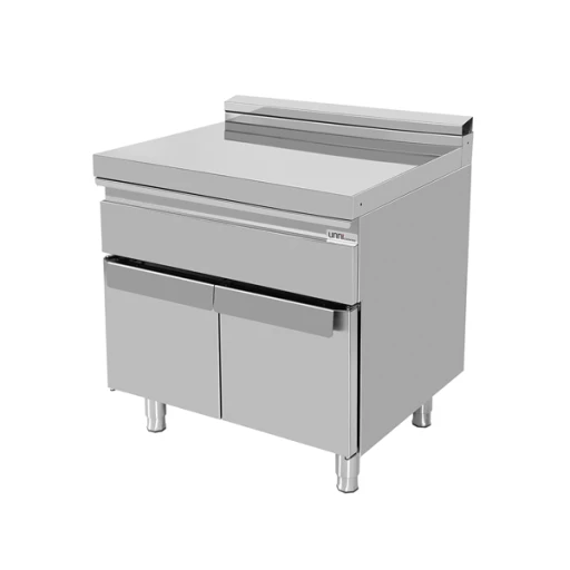 Neutraal element met lade op kast 800