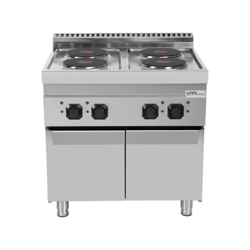 Elektrisch fornuis met deuren 4 Platen