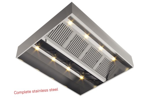 Afzuigkap Eilandkap 3000x2000xh400 mm