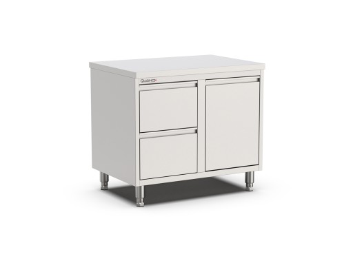 Werktafel Kanteldeur met 2 laden (L) Afm. 1000x600xh900 mm