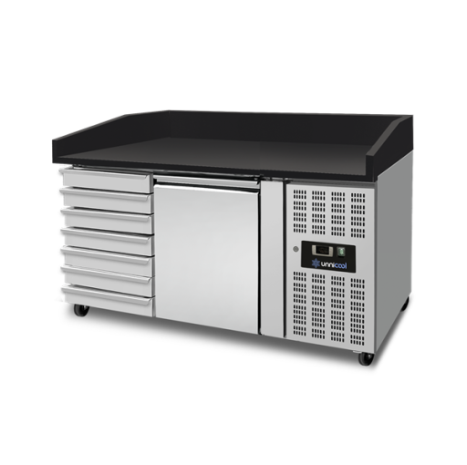 Pizzawerkbank 1 deur + 7 deegladen (EN600x400)