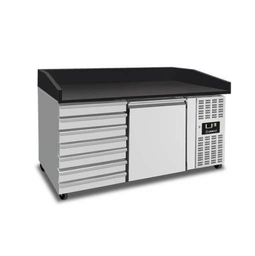 Pizzawerkbank 1 deur + 7 deegladen (EN600x400)