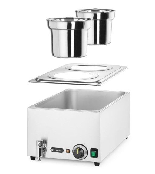 Set: Bain-marie HENDI Ranger + 2x bak 4L met deksel