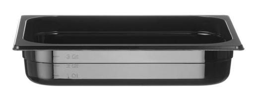 Container GN 1/2 zwart polycarbonaat