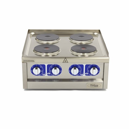 Kookplaat Horeca - 4 Pitten - Dubbel - 60 cm Diep - 400V