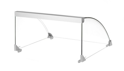 Glazen cover voor worstenroller grill