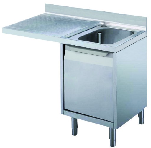 SPOELTAFEL, 1 SPOELBAK R, KAST, AFWASMACHINE L, 1200 MM