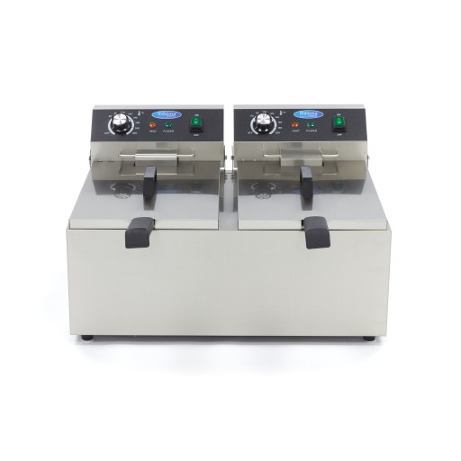 Frituurpan - 2x 11 L - 2 Manden - tot 2,8 Kg Frites