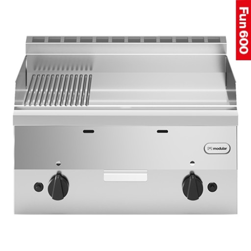 bakplaat |glad-geribbeld| Fun 600