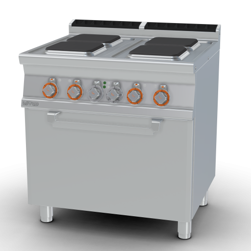 Elektrisch fornuis - N. 4 vierkante platen Traditionele elektrische oven
