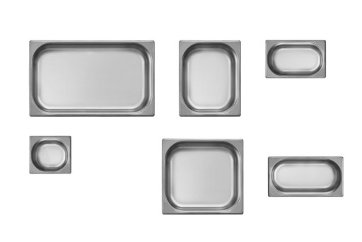 GN container met intrekbare handgrepen