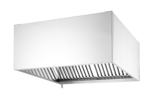 Wandgemonteerde afzuigkap - bevestigd met bouten 1205x1000x(h)450