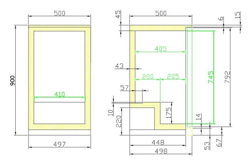 BARKOELER ZWART 1 DEUR