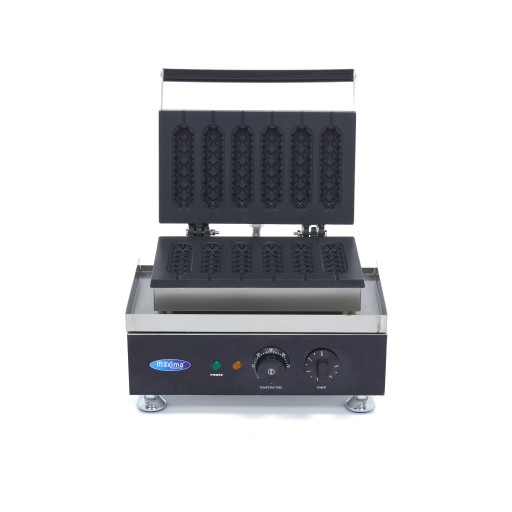 Wafelijzer - 6 Stuks - Corndog - Geribbeld