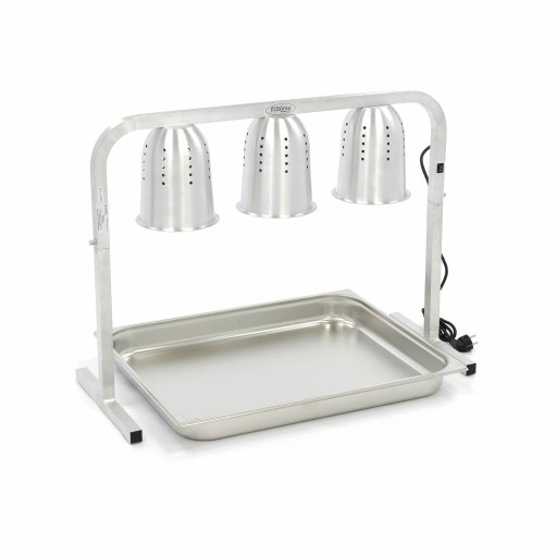 Warmtebrug - 3 Lampen - incl. Lampen en 1x 2/1 GN Bak