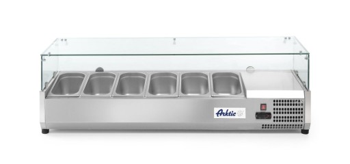 Opzetkoelvitrine 6xGN 1/3 |140cm|