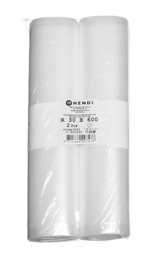 Vacuümzak met reliëf op rol, voor voedselopslag