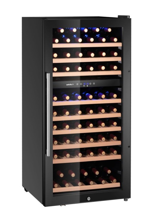 Wijnkoeler, 2 zones, 91 flessen