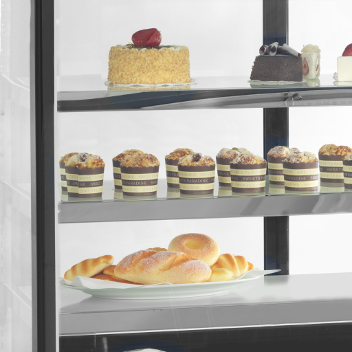 Koelvitrine LPD1200F/BLACK