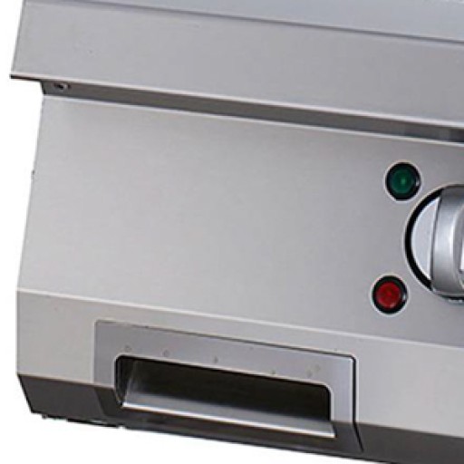 Heavy Duty Grillplaat - Gegroefd Chroom - Enkel - 70 cm Diep - Elektrisch