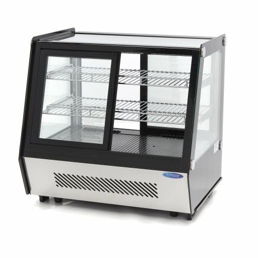 Gebaksvitrine - 125 L - 71 cm - Schuifdeuren Voor en Achter