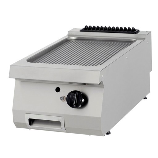 Premium Grillplaat - Gegroefd Chroom - Enkel - 90 cm Diep - Gas