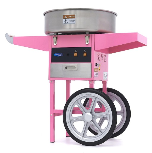 Suikerspinmachine – Ø 52 cm – Roze – met Onderstel