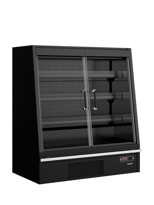 Lage multideckkoeler met deuren Galaxy+ GPL14FGD Black