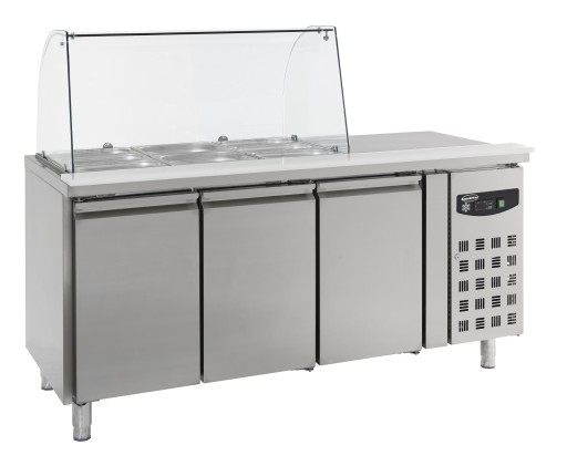 KOELWERKBANK GLASOPSTAND 3 DRS