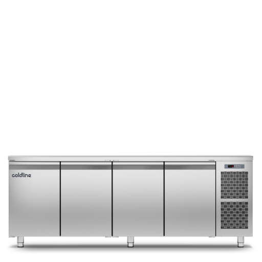 Geventileerde vrieswerkbank 4 deurs GN1/1 MASTER 4P/BT