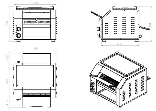 TOASTER LOPENDE BAND